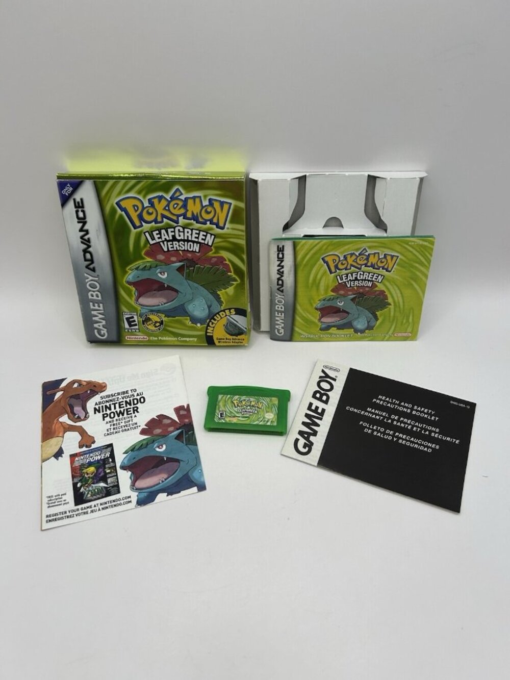Pokemon LeafGreen (Nintendo Gameboy Advance, 2004) GBA Authentic Box Manuals Vtg - Picture 1 of 16